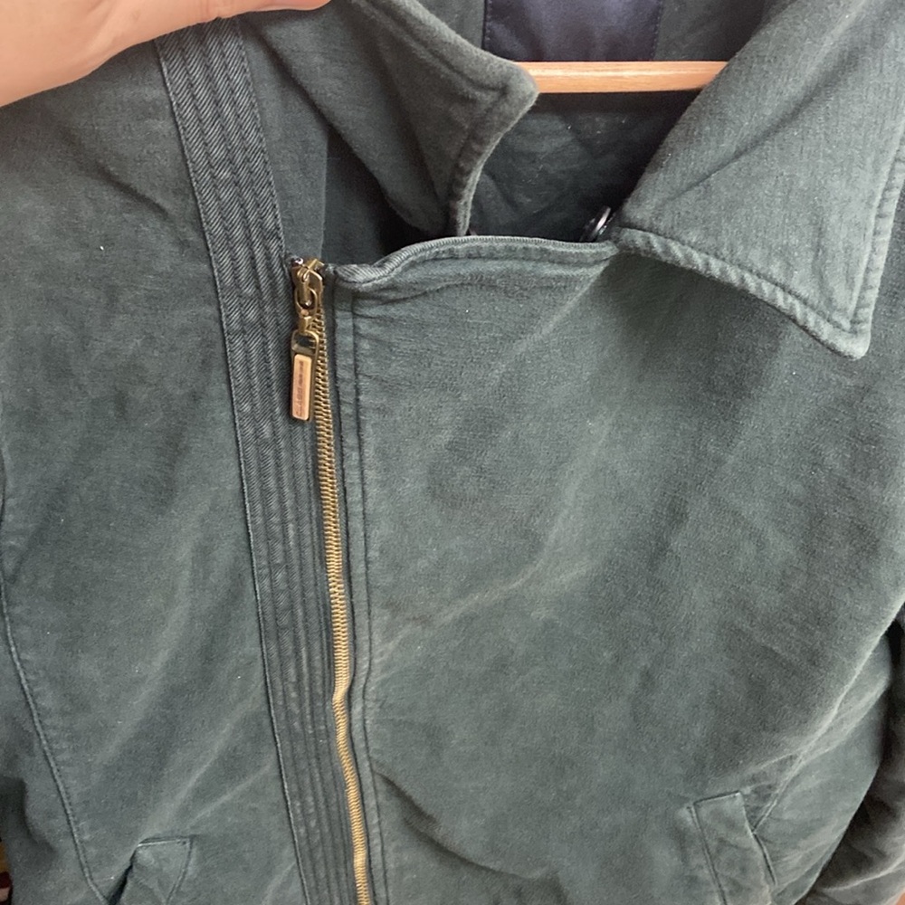 Vintage Class Roberto Cavalli Green Men's Moto Classic Jacket - Picture 3 of 13